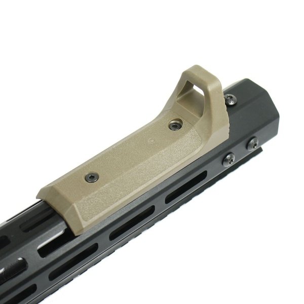 Tactical Fore Grip Foregrip Handstop Fits M-LOK KeyMod Handguard Polymer Tan - West Lake Tactical