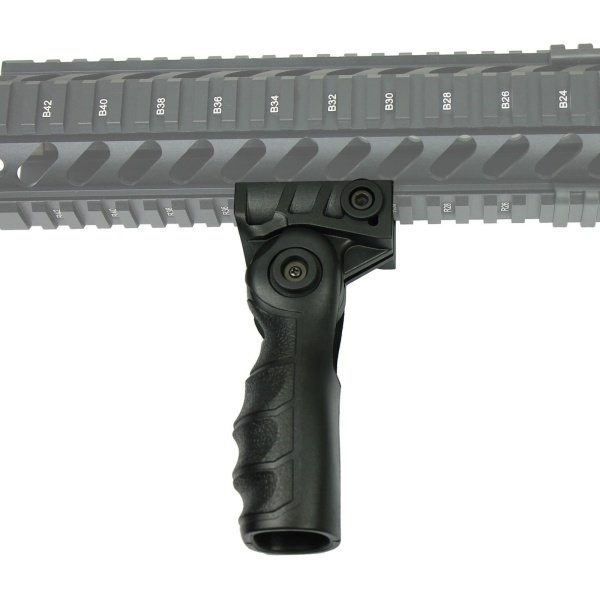 Tactical Push-On QR Vertical Forward Folding Foregrip Grip for Picatinny Rails - West Lake Tactical